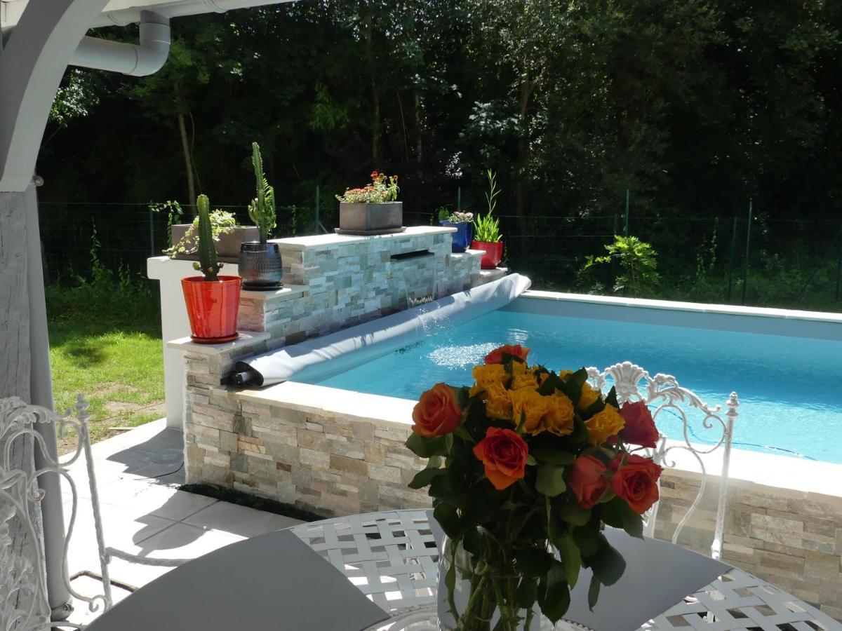 Villa Toki Eder chez Marisol, piscine chauffée, décoration soignée et océan à 15 minutes entre Bayonne et Hossegor à Saint-Martin-de-Seignanx Extérieur photo